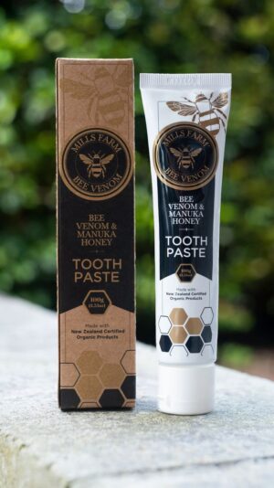 Mills Farm Toothpaste with Organic Bee Venom and Manuka Honey, 100gr